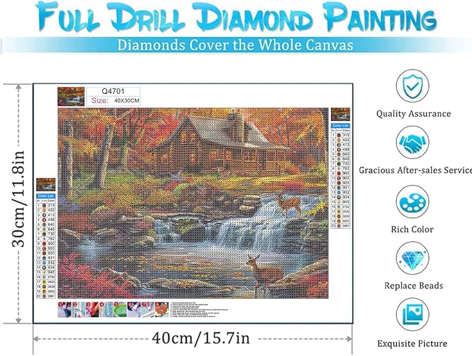 DOTSOPS 4 Pcs Landscape City Diamond Painting Kits Art Adults Painting Kit | Crafts DIY 5D Diamond Art Packs Kits for Adults,Round Full Drill for Beginner,Home Wall Decoration Gift 11.8 x 15.7 Inches