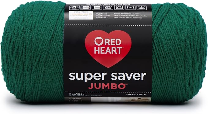 RED HEART Super Saver Jumbo Yarn, Paddy Green