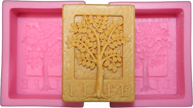 Tree Pattern Silicone Soap Mold for Natural Skincare Soap Making, DIY Skincare Products & Small Business Soap (Life)
