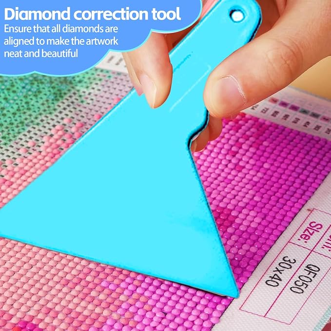 DNSGOOR 186Pcs Diamond Art Accessories Kit with A4 LED Light Pad