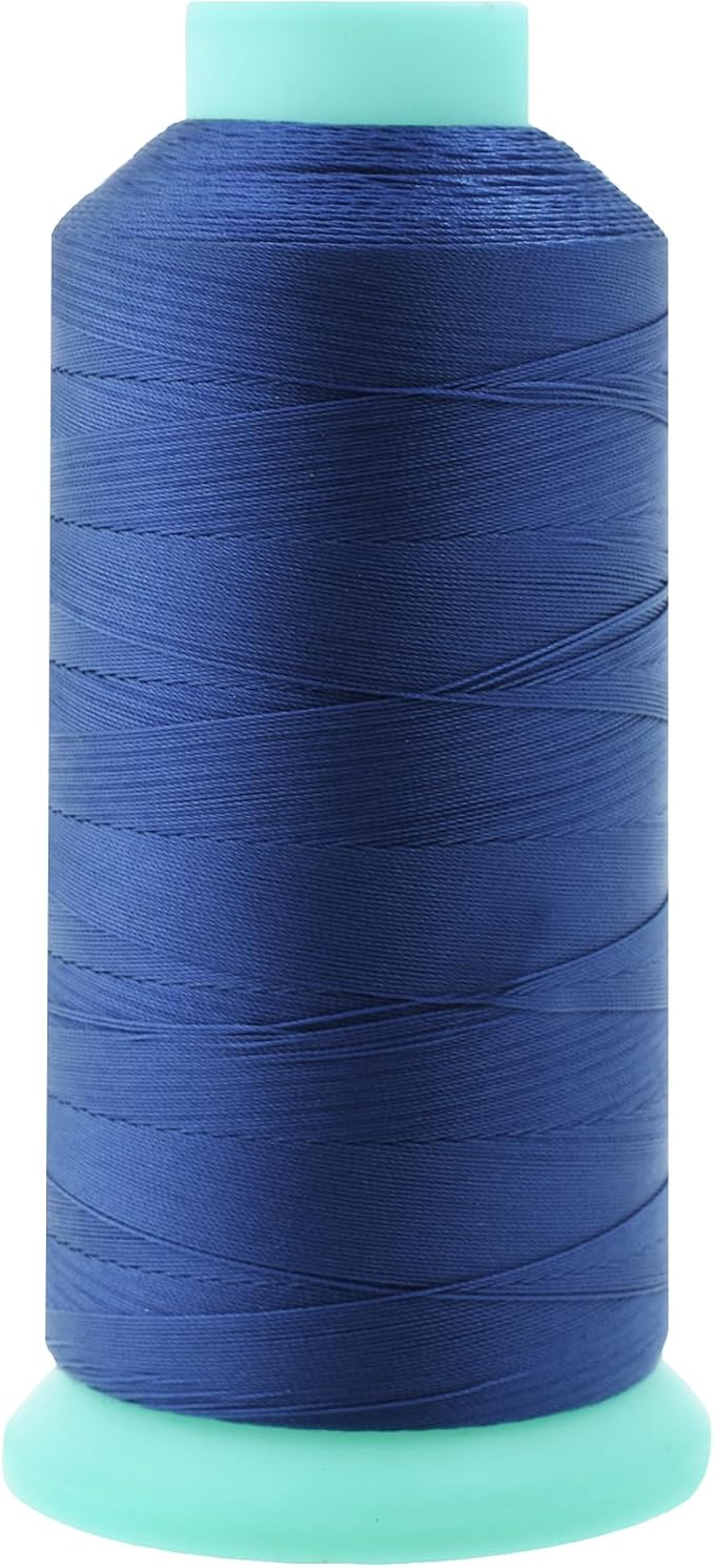 Mandala Crafts Size 69 210D T70 Denim Bonded Nylon Thread, 1500 YDs