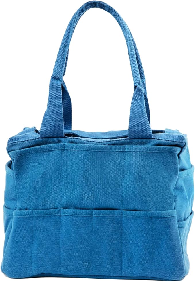 Soolla Studio Bag: Art Supply Storage Organizer & Pottery Tool Bag, Washable Tote, Yarn Bag, Crochet, 30 Pockets, 15+ Colors