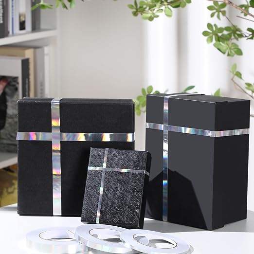 Zonon Laser Colorful Foil Tape for Wall Decor Self Adhesive 5/10/15mm