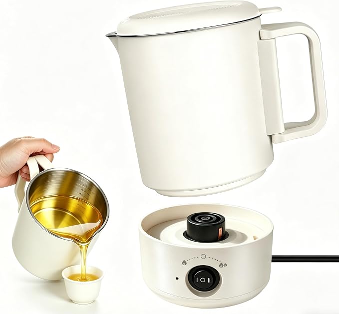 27 OZ Electric Wax Melter Pot Kit with Pour Spout for DIY Candle & Soap | Dual Power 300W and 600W,Compact&Foldable,Making for Beginners, Adults, Pros, Fits Soy Beeswax Paraffin