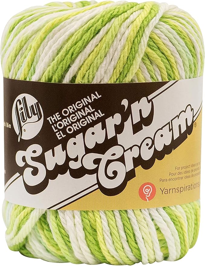 Lily Sugar'n Cream Ombre Yarn for Dishcloths, Pie, 6-Pack