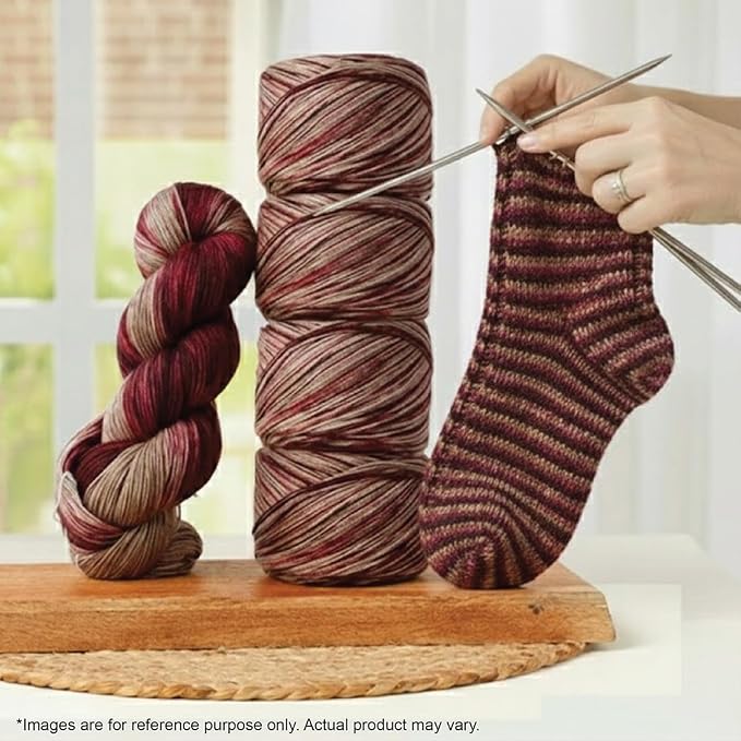 KnitPro Symfonie Fingering Weight Merino Wool Yarn 100g, Cafe Rose