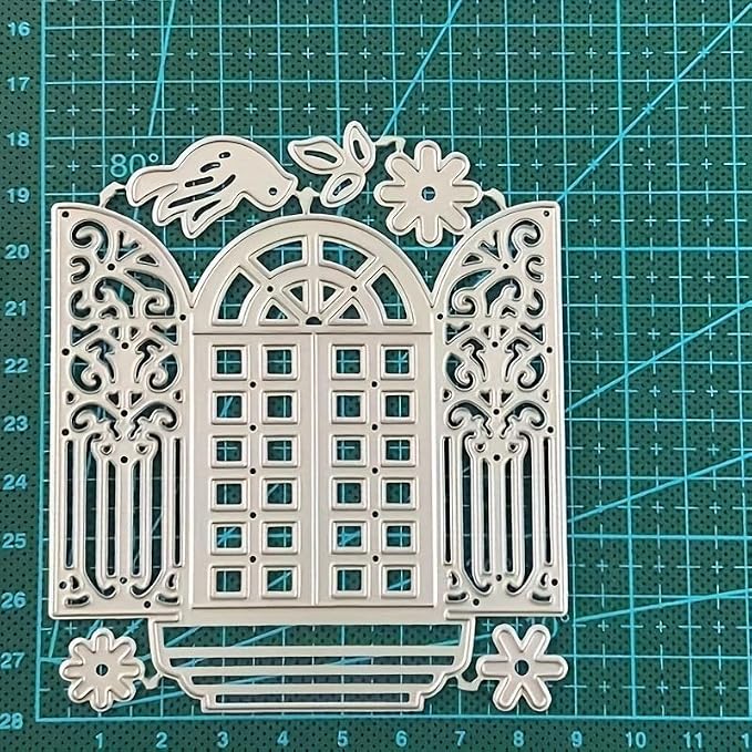 Lapoo Festivals Metal Cutting Die for Scrapbooking - Durable, Cut Stencils for DIY Scrapbook Photo Album Decorative Paper Card, Card Making Supplies, Embossing (Eid Window 4 x 3.5 in)