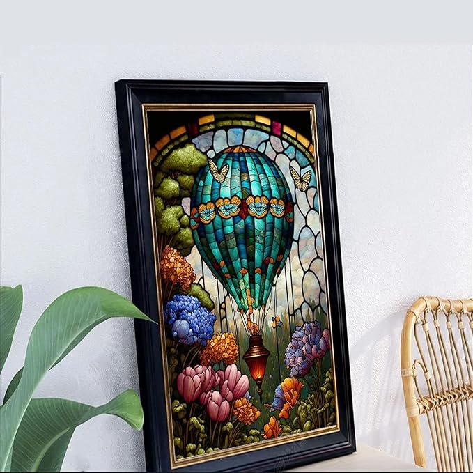 Diamond Art Kits for Adults Hot Air Balloons Diamond Painting Kit 12x16in