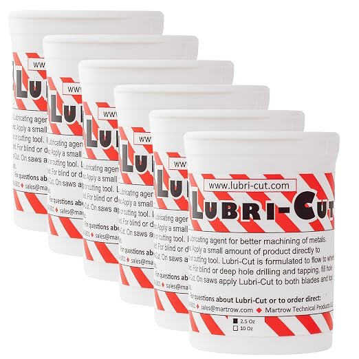 Cutting Paste for Drilling Metal - 2.5 Oz Tub (6-Pack) - Made in USA | Beeswax Cutting Oil for Drilling | High Performance Tapping & Cutting Wax | Saw Blade Lubricant & Drill Cutting Fluid