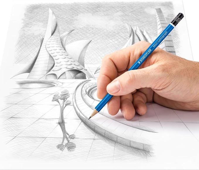 STAEDTLER Mars Lumograph 10H Graphite Art Drawing Pencil, 6 Pencils