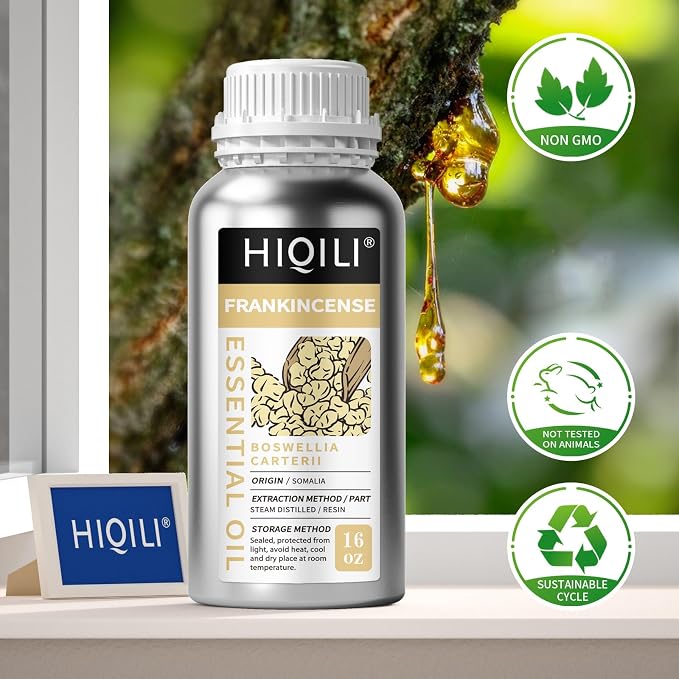 HIQILI Frankincense Essential Oil Large Capacity for Body Massage