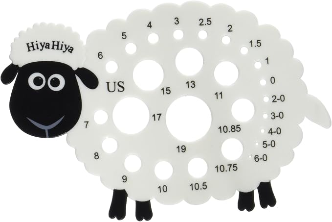 HiyaHiya Knitting Needle Gauge-Sheep