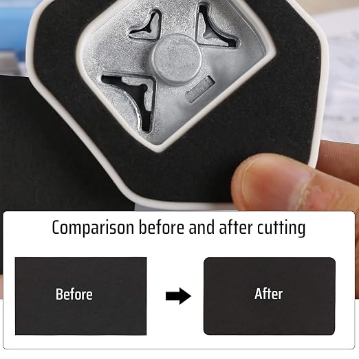 MyArTool 3 in 1 Corner Rounder Punch, 4mm, 7mm, 10mm 3 Way Corner Cutter for Paper Crafts, Laminate, DIY Projects, Photo Corner, Card Making and Scrapbooking