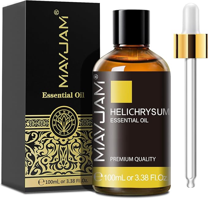 MAYJAM Helichrysum Essential Oil for Diffuser Soap Candle Making, 3.38FL.OZ