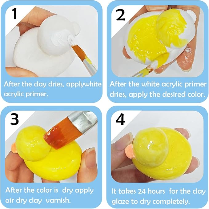 500ml Air Dry Clay Glaze, Protect Clay Surfaces,Delivers Gloss Glaze Effect | Gloss Glaze, Air Dry Clay Varnish, Waterproof, Dustproof,Prevents Clay Scratches & Wear