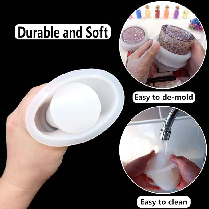 MOUGIGI Resin Molds - Bottle & Jewelry Box Molds for DIY Resin Decoration