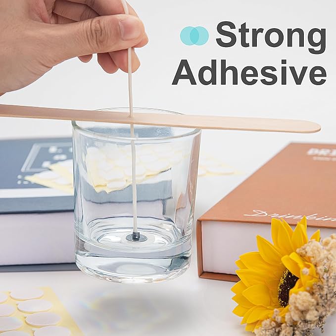 1200Pcs Candle Wicks, with Tail, Double-Sided | Heat Resistance, Ideal for Candle Making, DIY Candle Craft, Home Decor, Party Favors, Gift Wrapping, Wedding