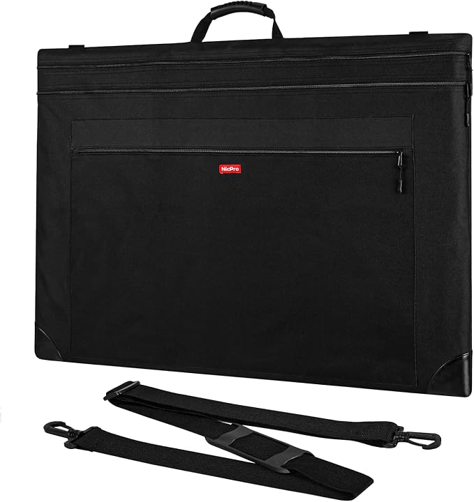 Nicpro Light Weight Art Portfolio Bag, 24" x 36" Art Canvas Portfolio Case