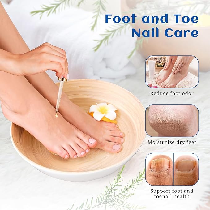 HIQILI Tea Tree Oil, for Nail & Foot Care, Skin Clarifying, Scalp & Hair