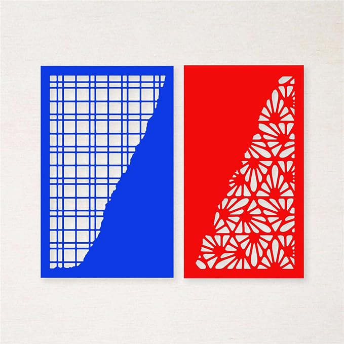 Cutting Dies 3D Background Frame Metal Stencils Scrapbooking Tools DIY Craft Carbon Steel Embossing Template for Paper Card Making Album Arts Supplies (Frame 4-Back Border 10x13.4cm)