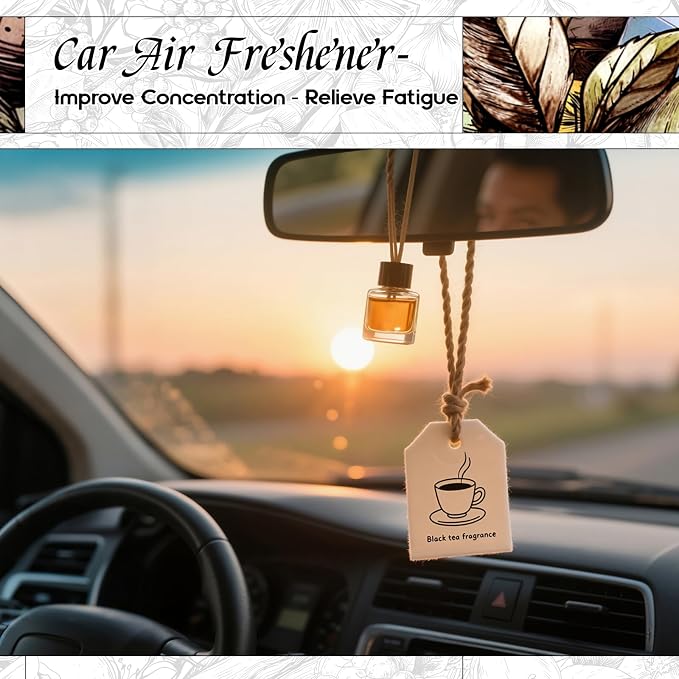 HIQILI Black Tea Fragrance Oil for Diffuser & Car Air Freshener - 1 Fl Oz