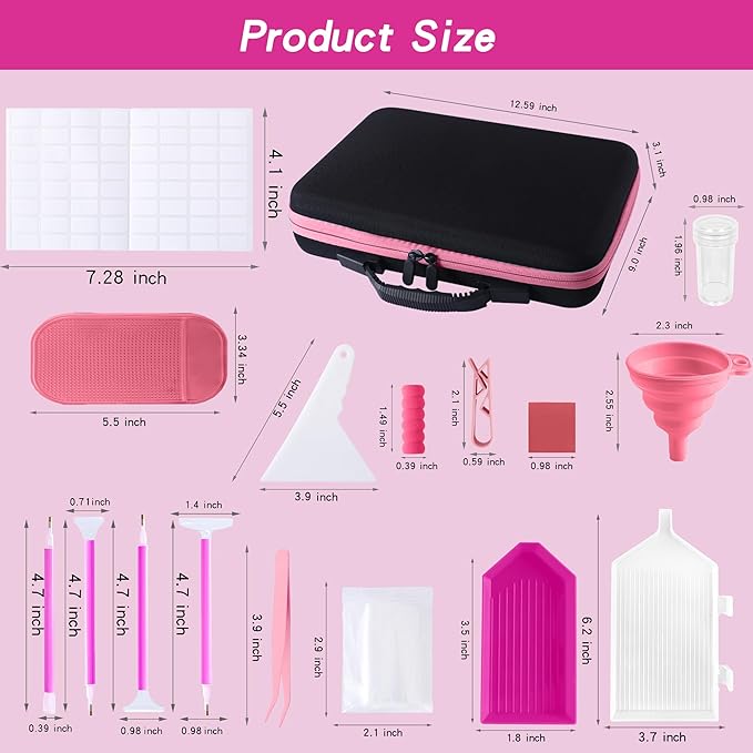 Diamond Art Storage Containers 60 Slots Diamond Painting Tools