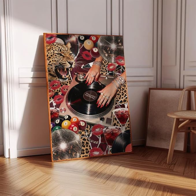 Trendy Cheetah diamond art kits for adults Diamond Painting Kit for adults