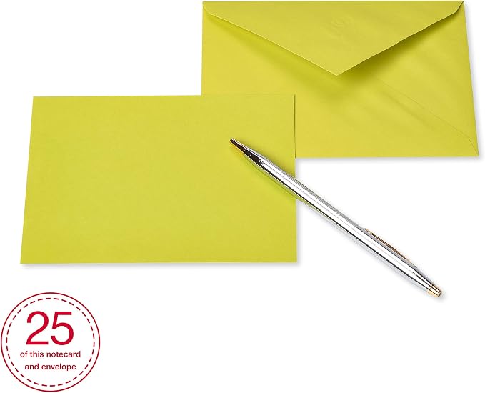 American Greetings Single Panel Blank Cards with Envelopes, Rainbow Colors (200-Count)