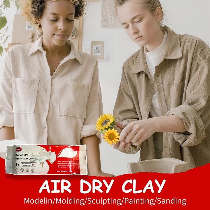Air Dry Clay Lightweight, Flexible Modeling Clay for Adults Arts and Crafts