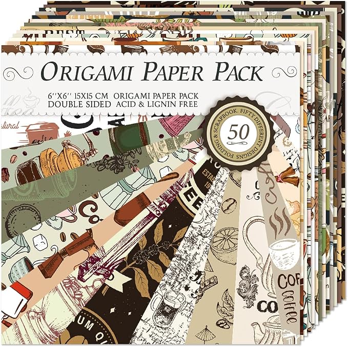 6x6" Origami Paper,100Sheets Double Sided Colored Paper,Square Craft Paper