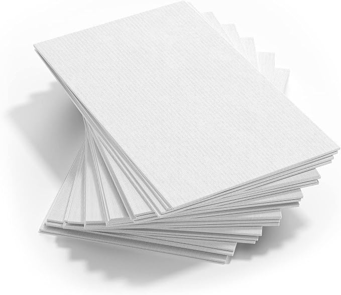 GOTIDEAL Canvases for Painting, 3x5 inch of 24 Pack, 100% Cotton | Professional Primed White Blank Flat Canvas Panels, Artist Canvas Boards for Acrylics Painting, Oil Watercolor Tempera