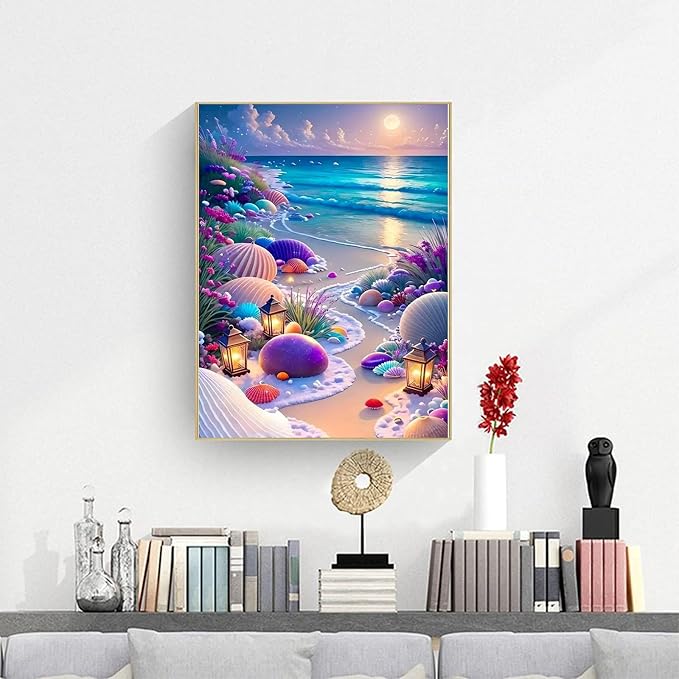 Beach Diamond Painting Kits for Adults - Beach Diamond Art for Adult