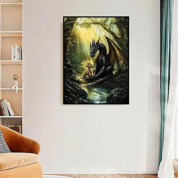 Dragon Diamond Art Kits for Adults 12 x 16 inch