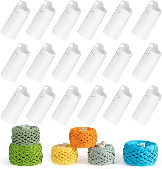 18pcs Yarn Ball Tube for Etcokei Electric Yarn Winder M1, Reusable | ABS Yarn Cake Tube for Neat Storage & Tangle-Free Knitting/Crocheting Accessories