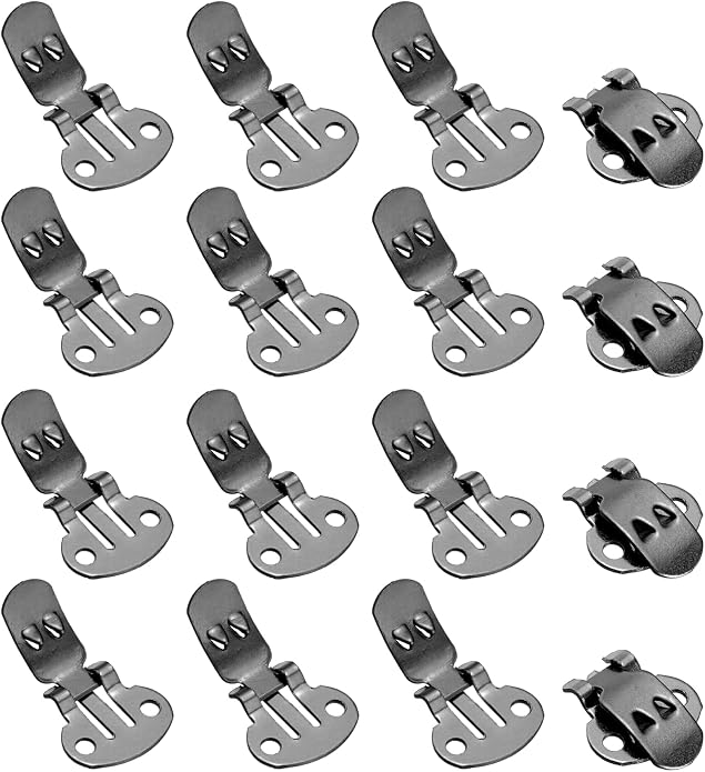 Stainless Steel Flat Blank Shoe Clips, Flat Blank Shoe Clips Bulk Supplies Metal Embellishments for DIY