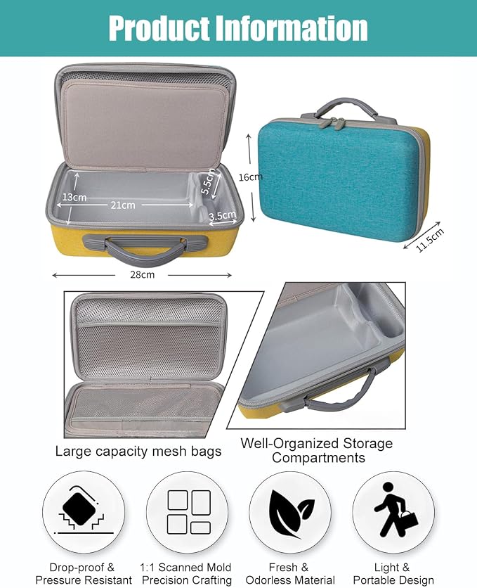 Hard Case for Liene M100 M200 4x6'' Photo Printer, Wi-Fi Picture Phone Printer Portable Travel Protective Storage Bag (Case Only)