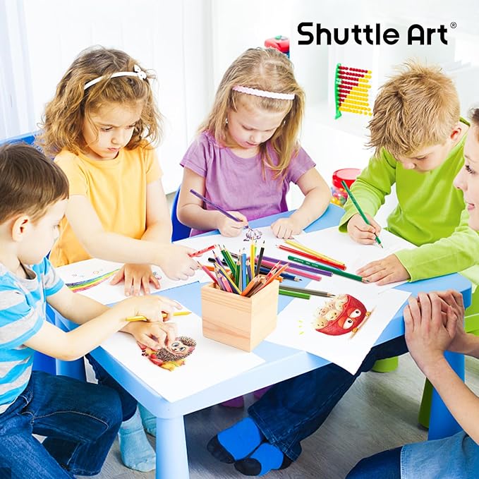 Shuttle Art 288 PCS Colored Pencils Bulk, 12 Assorted Colors, Pre-sharpened Colored Pencils for Kids with Sharpeners, Bulk Pack School Supplies for Teachers & Students
