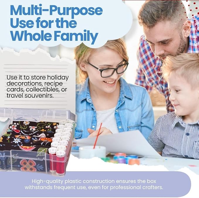ArtBin 4-Piece Scrapbook Storage Set, Two 12x12 and Two 6x6 Boxes
