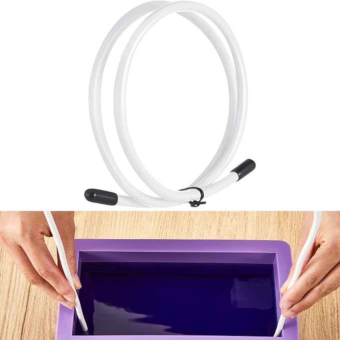 Yaocom 1 Pcs Soap Swirl Tools Bendable Soap Making Tool Supplies Cold Process Hanger Swirl Accessories for Adjustable Hanger Wire for Molds Up to 18"