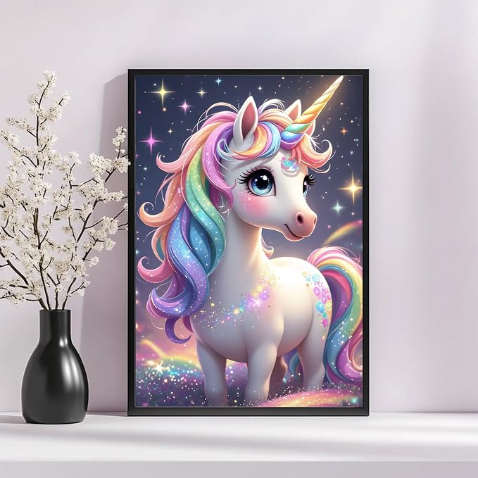 Mandun Unicorn Diamond Painting Kits for Adults, Diamond Art Kits, 12x16 in