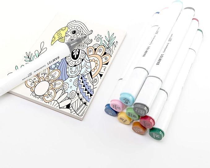 LayFlat Sketchbook - 3.75 x 5.3 Inches - Feathers Blank Note Book, 64 Sheets, Thick 100gsm Paper, for Drawing, Sketching, and journaling