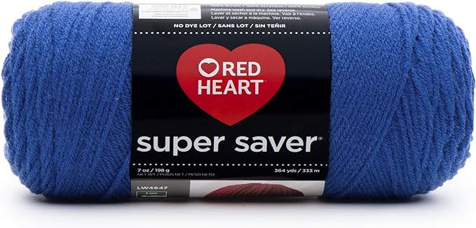Red Heart Super Saver Economy Yarn, Royal (E300.0385)