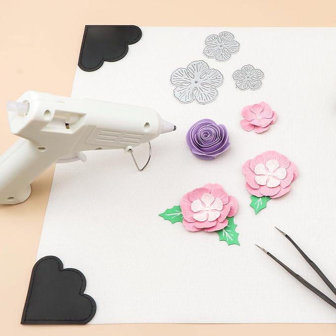 BAOFALI 3Pcs/Set Non-Stick Craft Mat; Heat Resistant Media Surface Mat with Weighted Reinforced Corners for All Stamping, Ink Blending, Stenciling Scrapbooking Craft Projects (15.75x10.24inch)