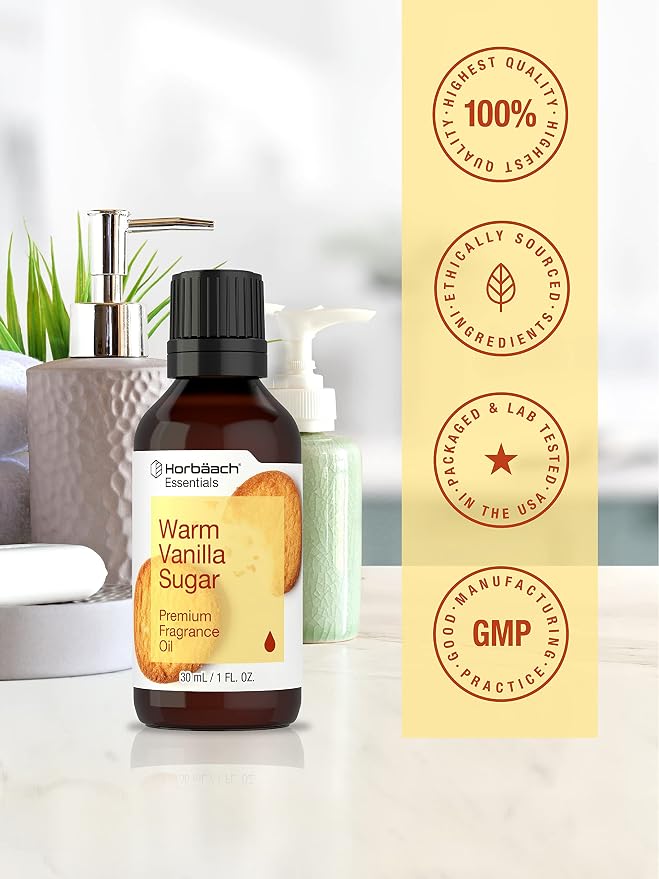 Horbäach Warm Vanilla Sugar Fragrance Oil | 1 Fl Oz (30 mL)