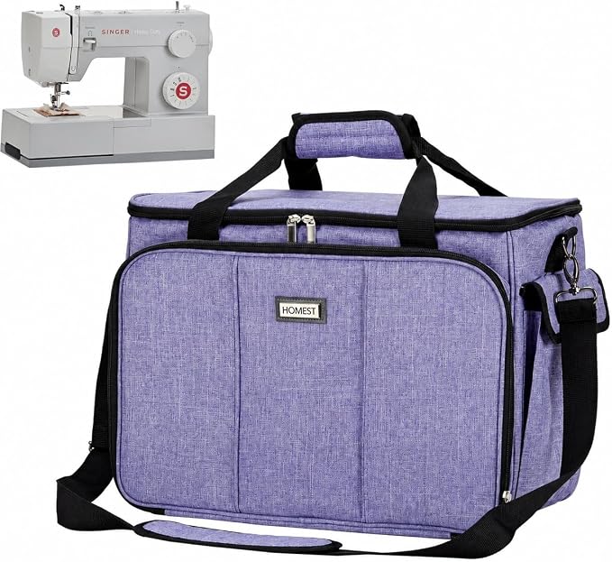 HOMEST Sewing Machine Carry Case, with Shoulder Strap and Front Pocket