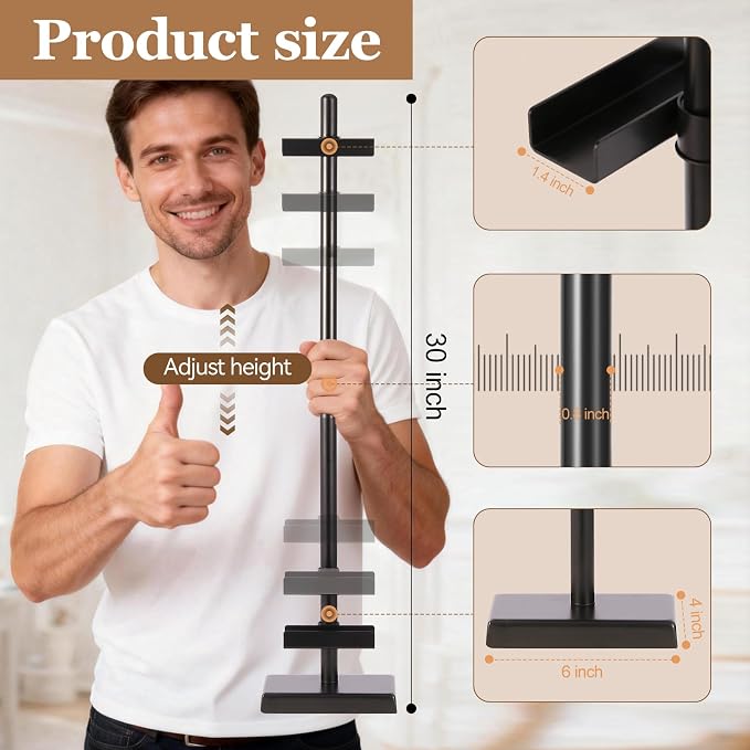 30'' Adjustable Tabletop Easel Stand, Black Easel for Display | Steady and Elegant Picture Easels for Display, Picture Frame Stand, Adjustable Art Easel,Picture stand for Artwork, Photo.