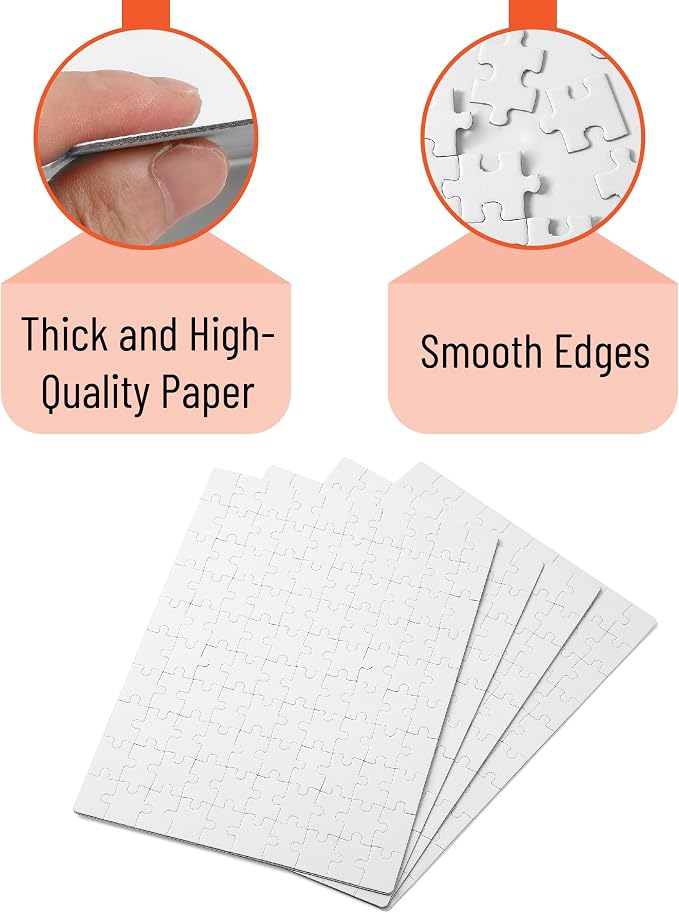 Mr. Pen- Blank Puzzle, 5 Pack, 100 Pieces/Pack, 10.6" x 14.2"