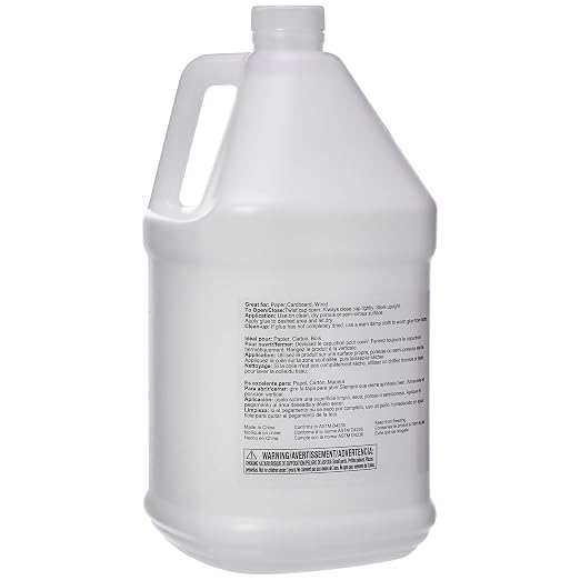 Amazon Basics All Purpose Washable School Classroom Liquid Glue, Great for Making Slime, No-Run Formula, 1 Gallon Bottle, 2-Pack, White