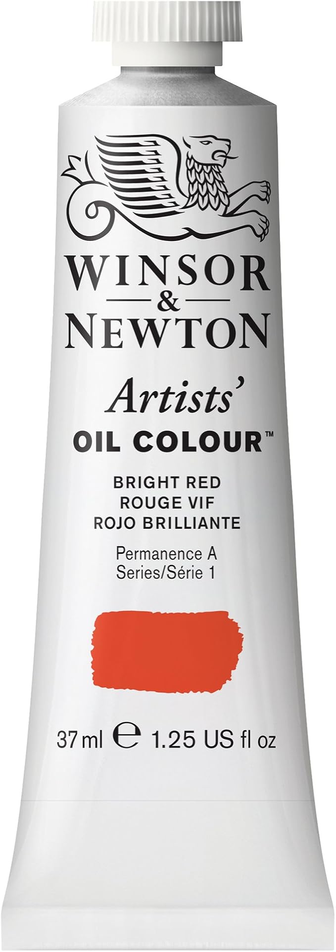 Winsor & Newton Artists' Oil Paint, 37ml Tube, Bright Red