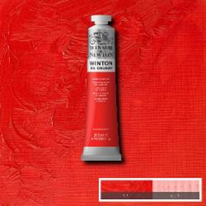 Winsor & Newton Winton Oil Color, 200ml Tube, Cadmium Red Hue | High-quality pigments, Durable, Lightfast, Permanent, Uniform Consistency, Great Pigment Load
